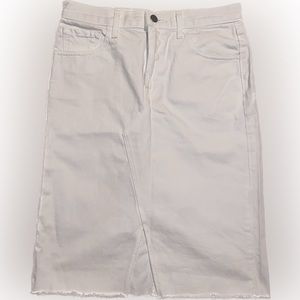 J Brand Trystan White Denim Skirt